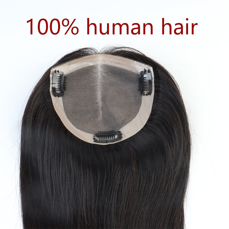 full lace #3 net human hair toppers for women