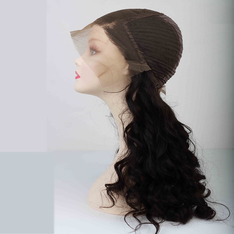13x4 Lace frontal wig Brazilian hair Boncy curly