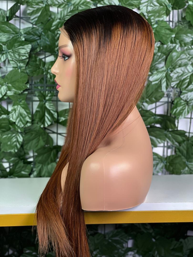 5x5 Lace Closure #T1B/MARRON Vietnamese Human Hair Wig