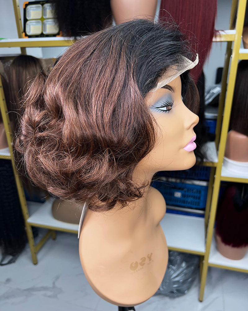 CLOSURE WIGS 4X4 LOOSE BOB