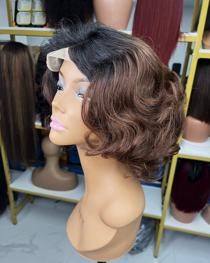 CLOSURE WIGS 4X4 LOOSE BOB