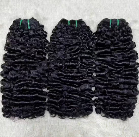 Burmese Curly Hair Bundles Wholesale Price High Quality Hair Weft