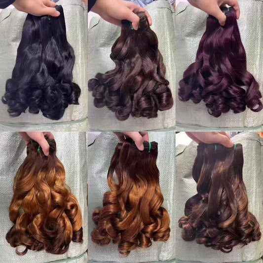 Bouncy Curly Hair Bundle High Quality Weft Hair for Black Women