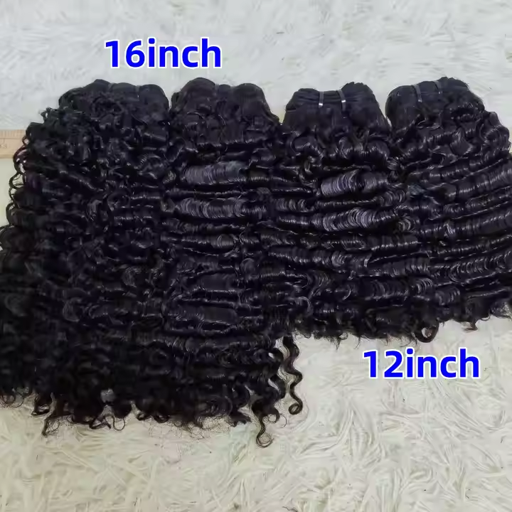 Burmese Curly Hair Bundles Wholesale Price High Quality Hair Weft