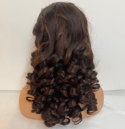 18Inch 13x4 Lace Frontal Wig Loose Wave Wig Brazilian Human Hair