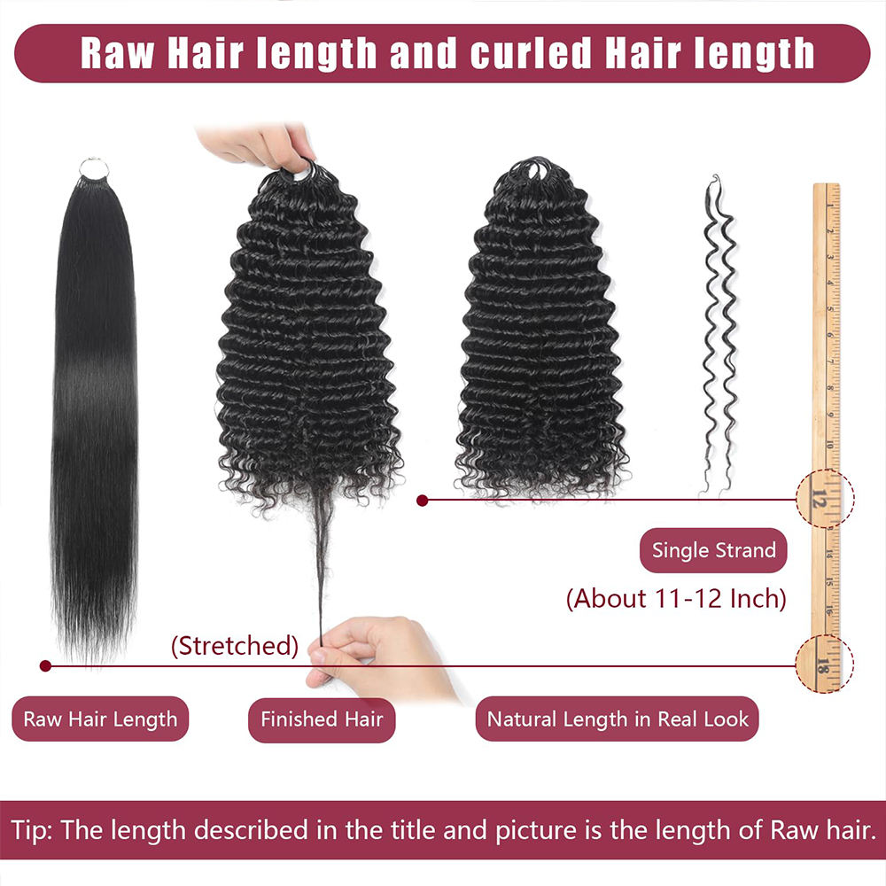 100%Remy human Hair Feather crochet hair Extensions