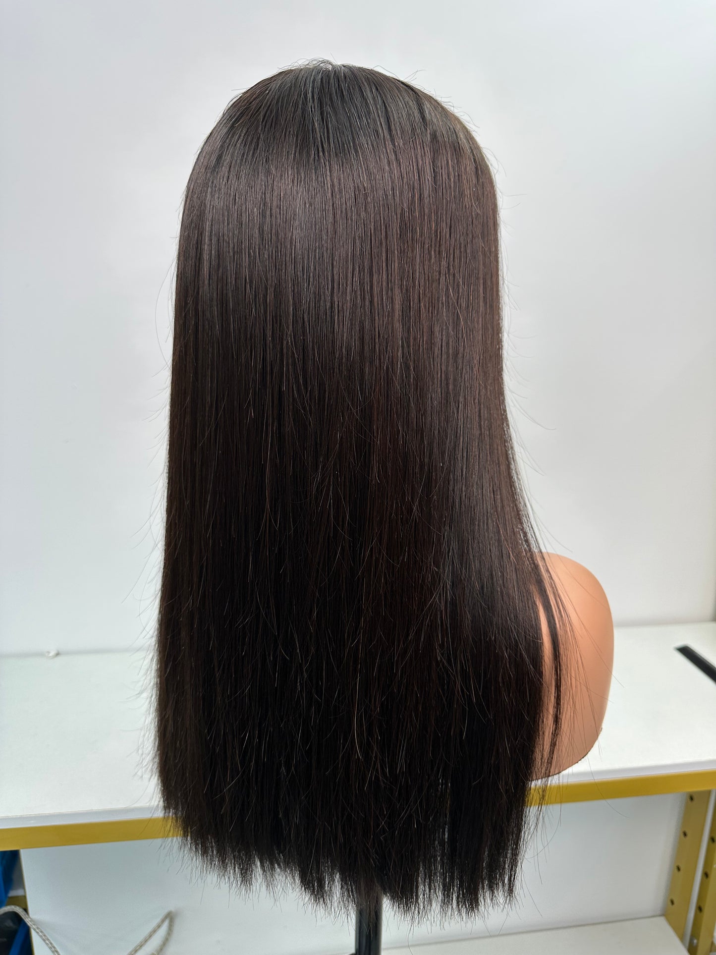5*5 Raw Hair Lace Closure Wigs Natural Color Indian Human Hair