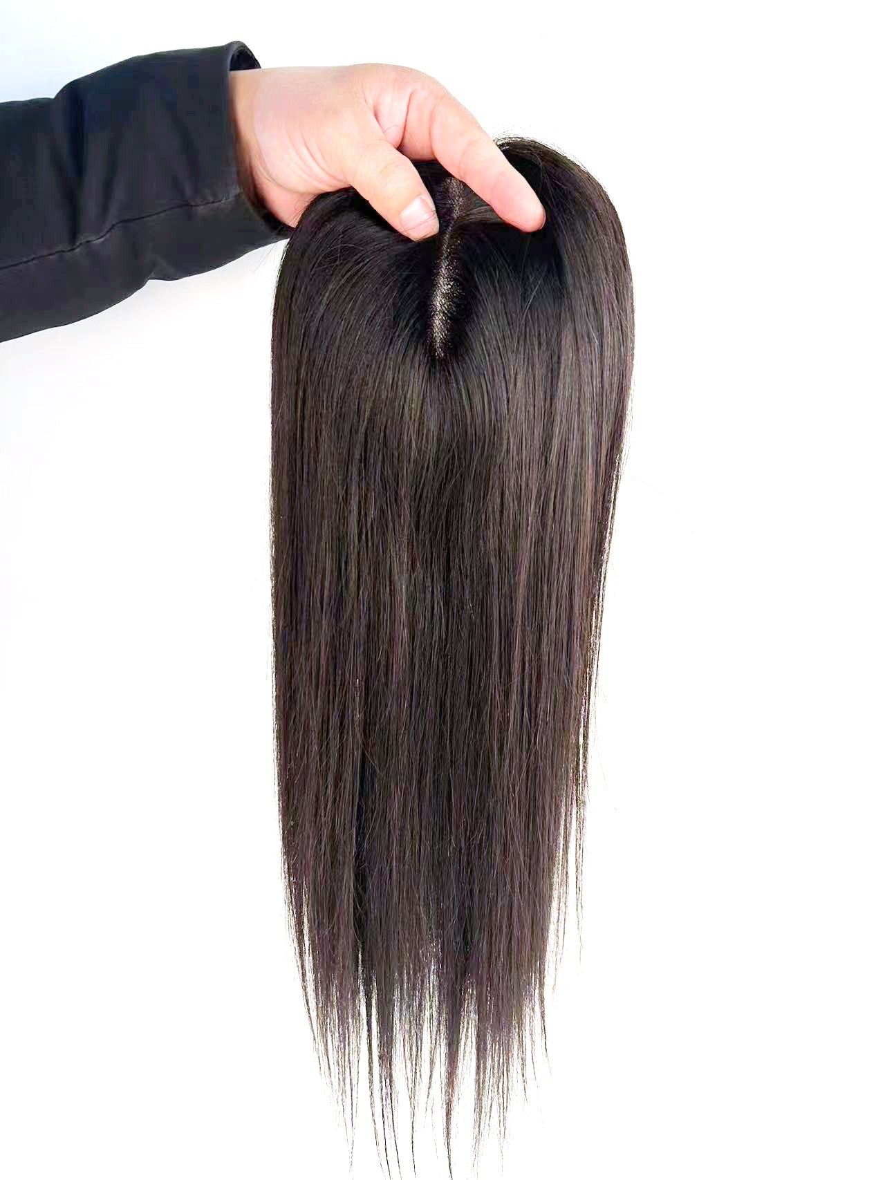 full lace #3 net human hair toppers for women