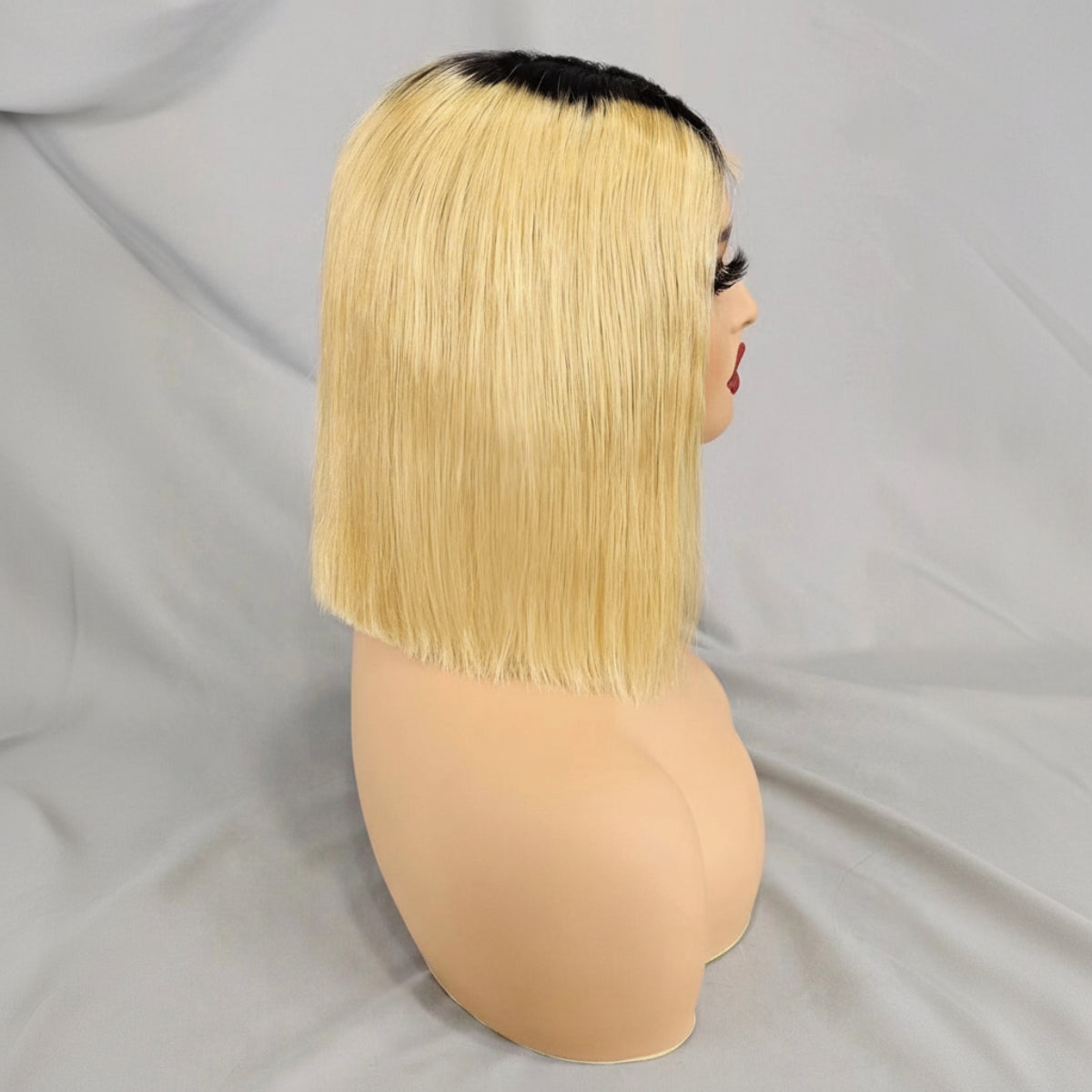 2*6 lace closure #1B/T27Bob wig human hair