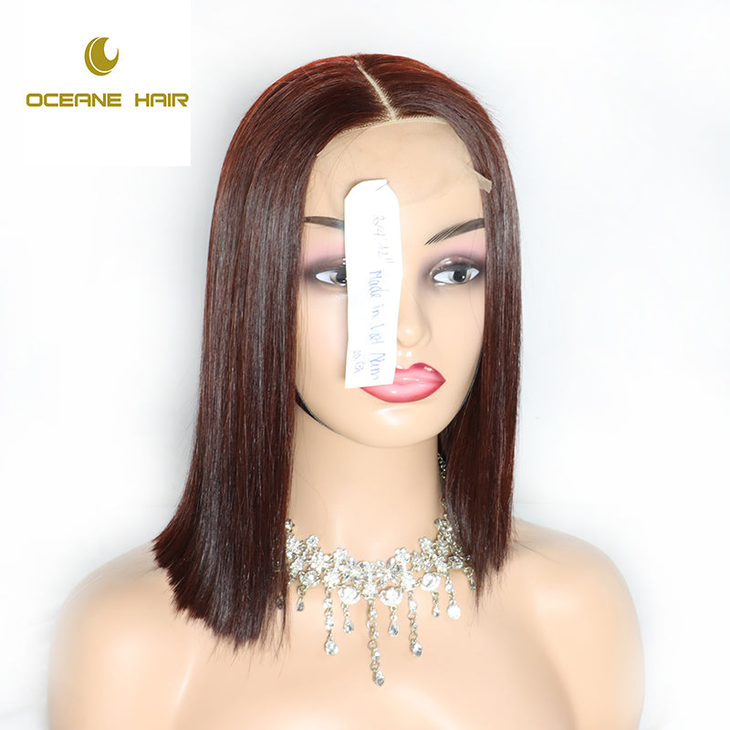 Super Double Drawn 2x6 Lace Front Wig Bone Straight Human Hair Wigs Vietnamese Raw Hair Full Cuticle Aligned Wholesale Price