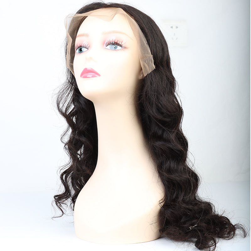 13x4 Lace frontal wig Brazilian hair AC curly