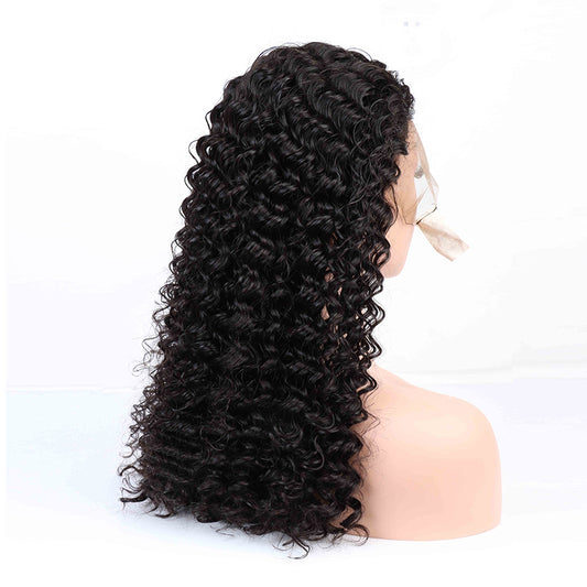 13x6 lace frontal wig deep wave wigs Brazlian human hair for women