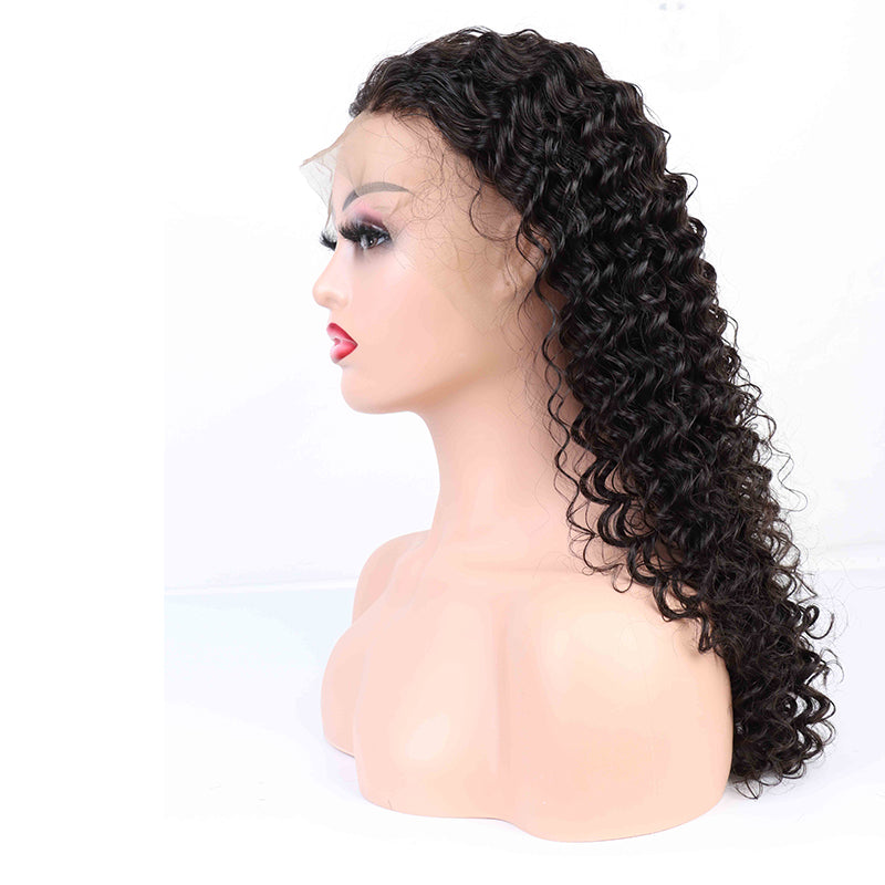 13x6 lace frontal wig deep wave wigs Brazlian human hair for women