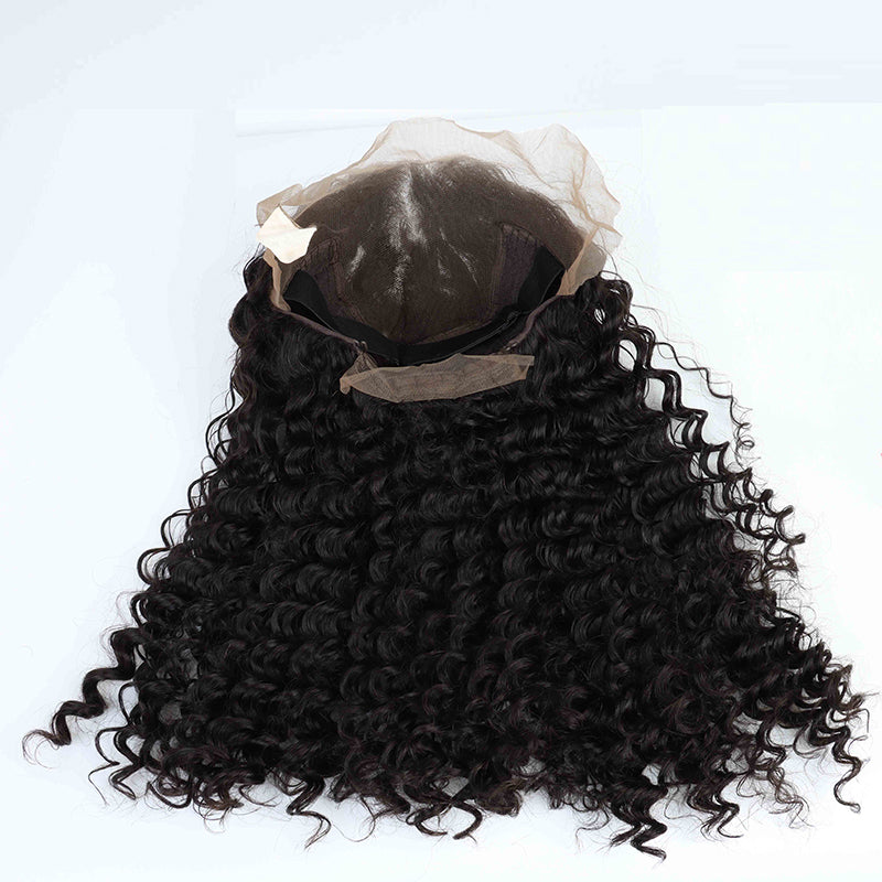 13x6 lace frontal wig deep wave wigs Brazlian human hair for women