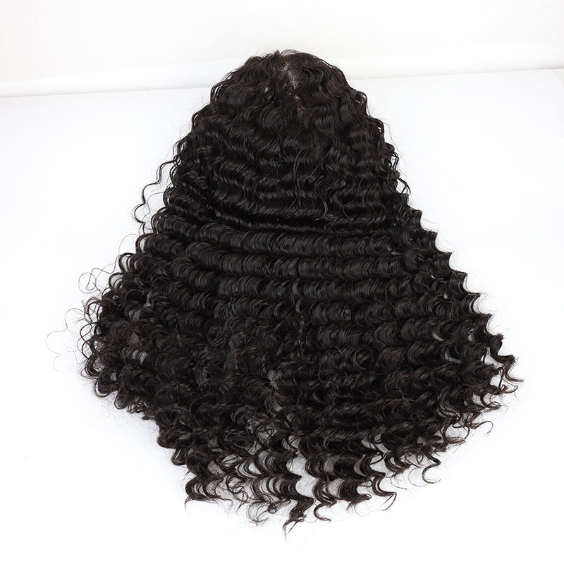 Oceane hair 200% density 13x6 lace frontal wig super double drawn full end deep wave wigs human hair for women glueless wigs