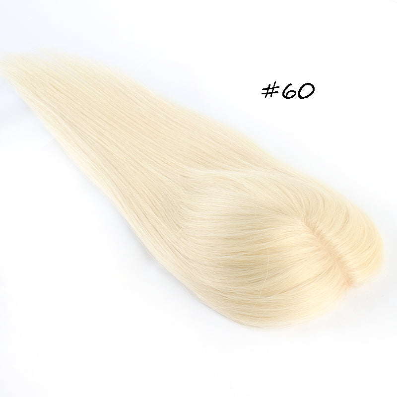 5.25"x5.75" silk base  human hair topper