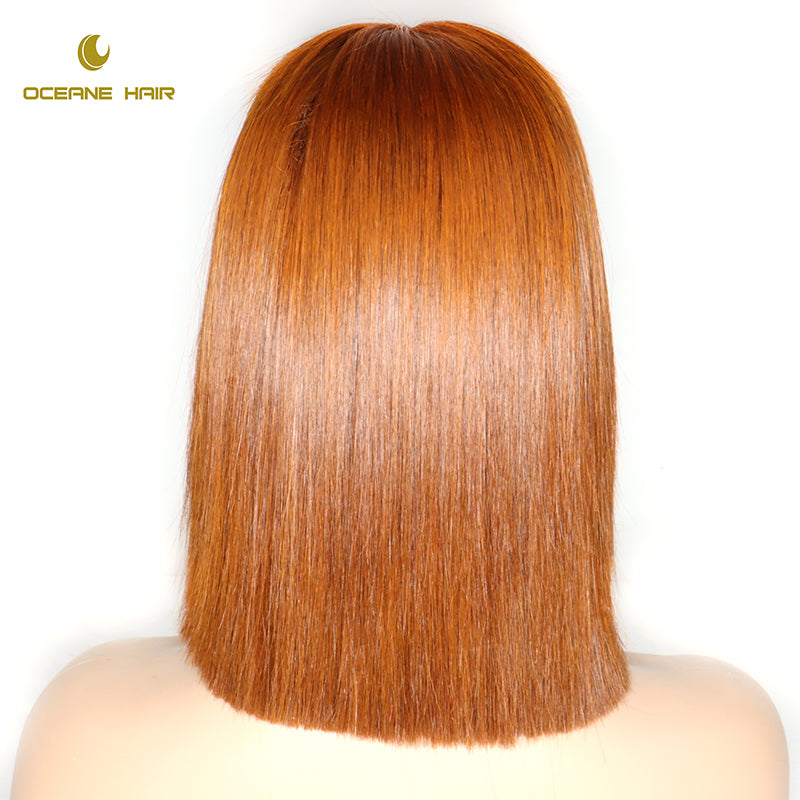 10inch to 16inch Short Straight Bob Wigs Virgin Vietnamese Human Hair Lace Front Wig Texture Transparent Lace 12A Grade
