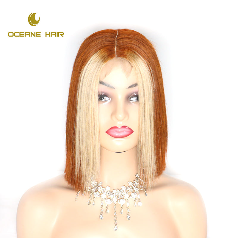 10inch to 16inch Short Straight Bob Wigs Virgin Vietnamese Human Hair Lace Front Wig Texture Transparent Lace 12A Grade