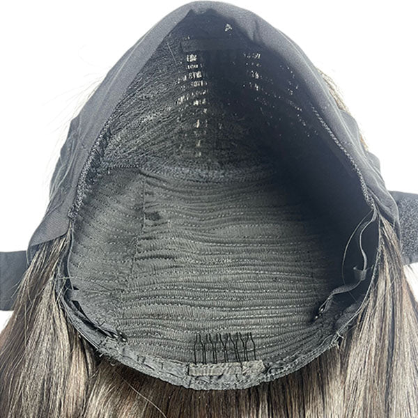 12 inch natural color headband wig - 100% human hair headpiece headband Bob wig