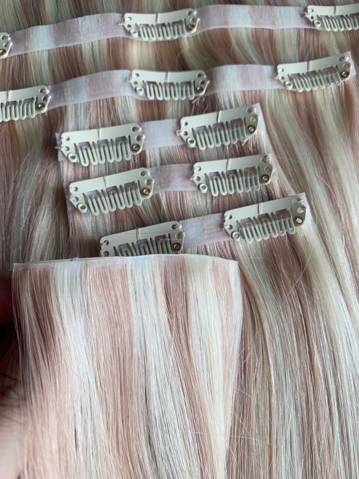 Factory Price Thick Human Hair Clip In Extensions