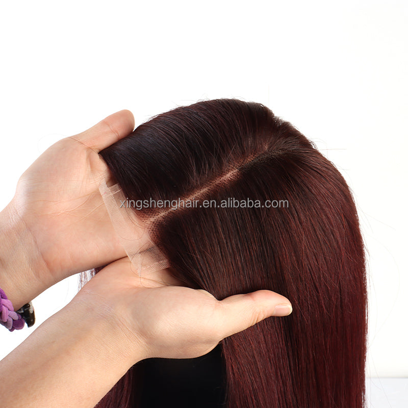 2"x6" lace Vietnam human hair Bob wigs