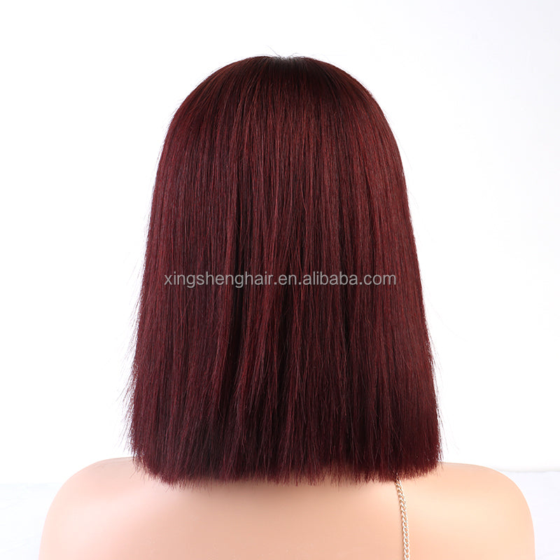 2"x6" lace Vietnam human hair Bob wigs