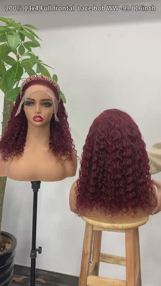High Quality and Frontal Glueless Lace Frontal Wig,13*6 Lace 250% Density Virgin Remy Brazilian Human Hair Wig