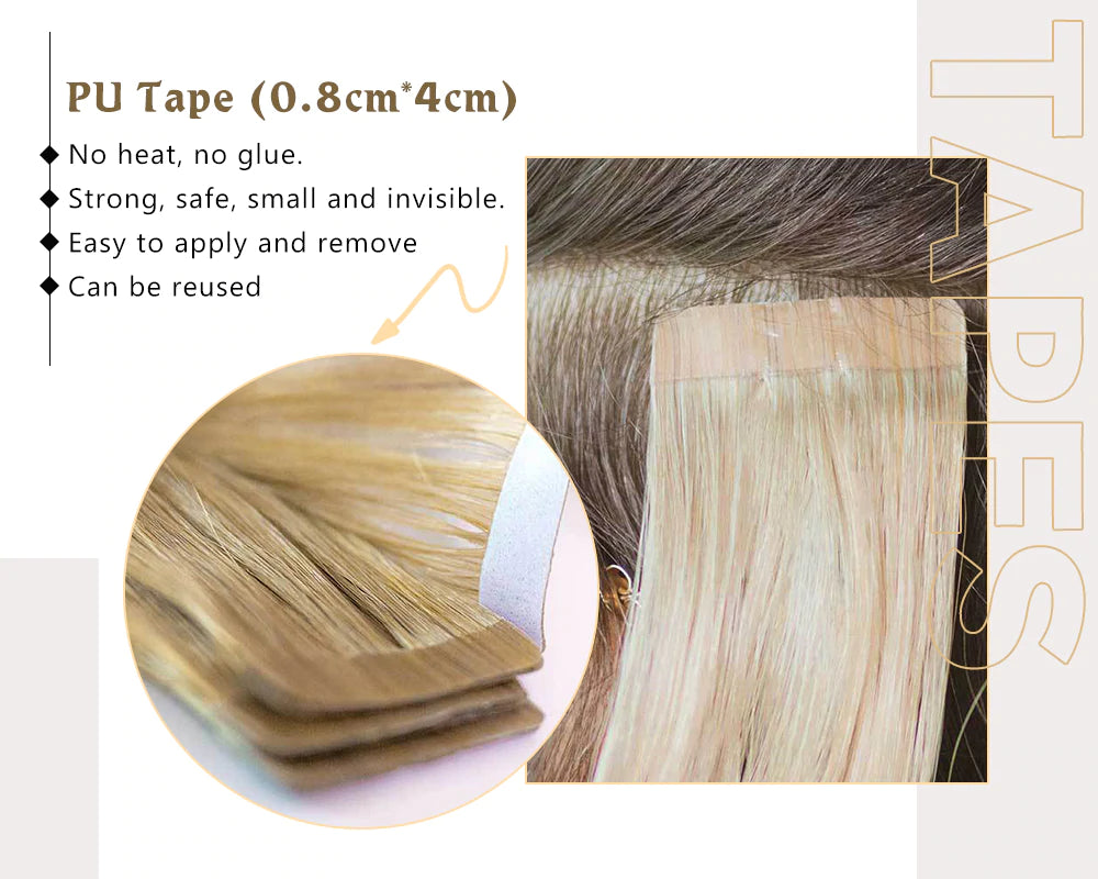 Tape in Hair Extension Virgin Brazilian