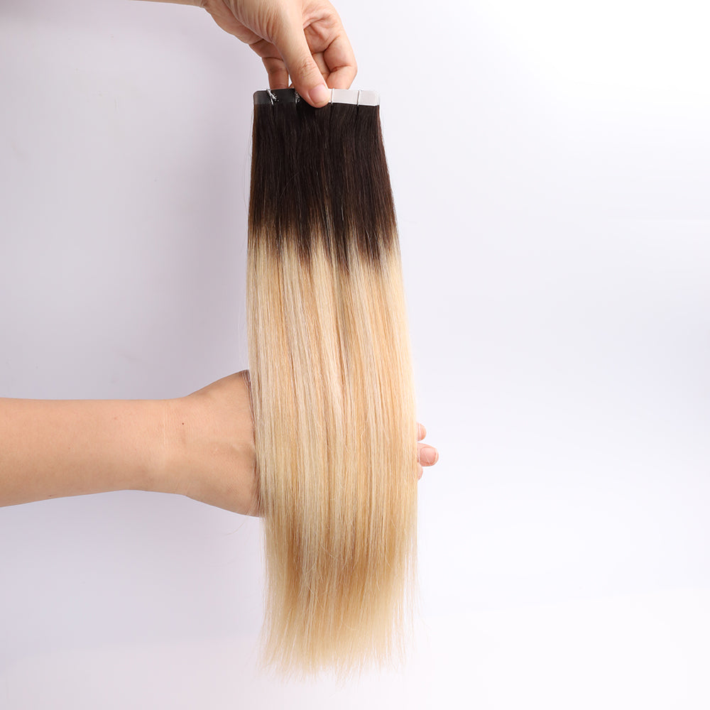 Oceane Tape in Real Human Adhesive Hair Extensions (#T1B/27)