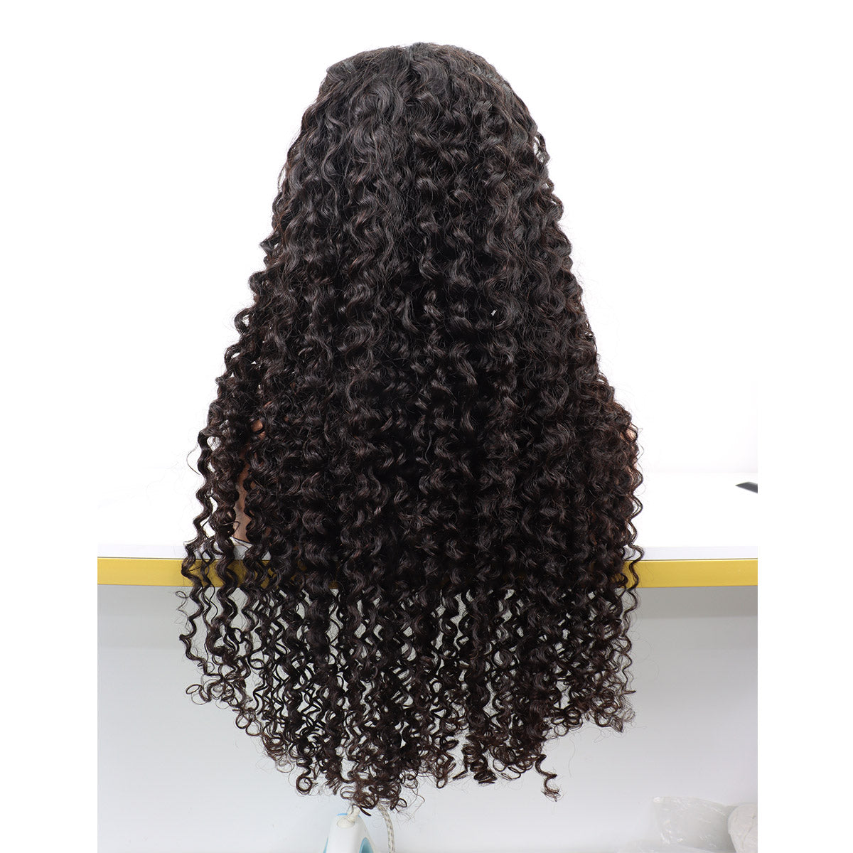 5*5 Lace Closure Wig 32Inches Curly Natural Color Human Hair Wig