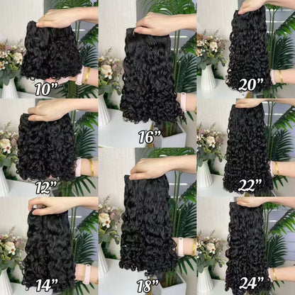 SDD Romantic Curly Hair Bundles 10Inches to 24Inches Indian Human Hair