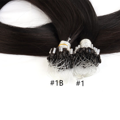 100% Remy Human Hair Micro Ring Hair Extensions 10-28 Inch 100g Per Piece