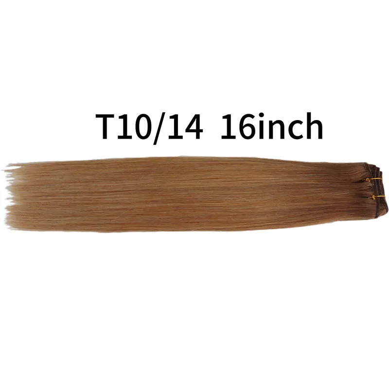 Double Drawn Colorful Hair Weft 100% Human Hair Various Color