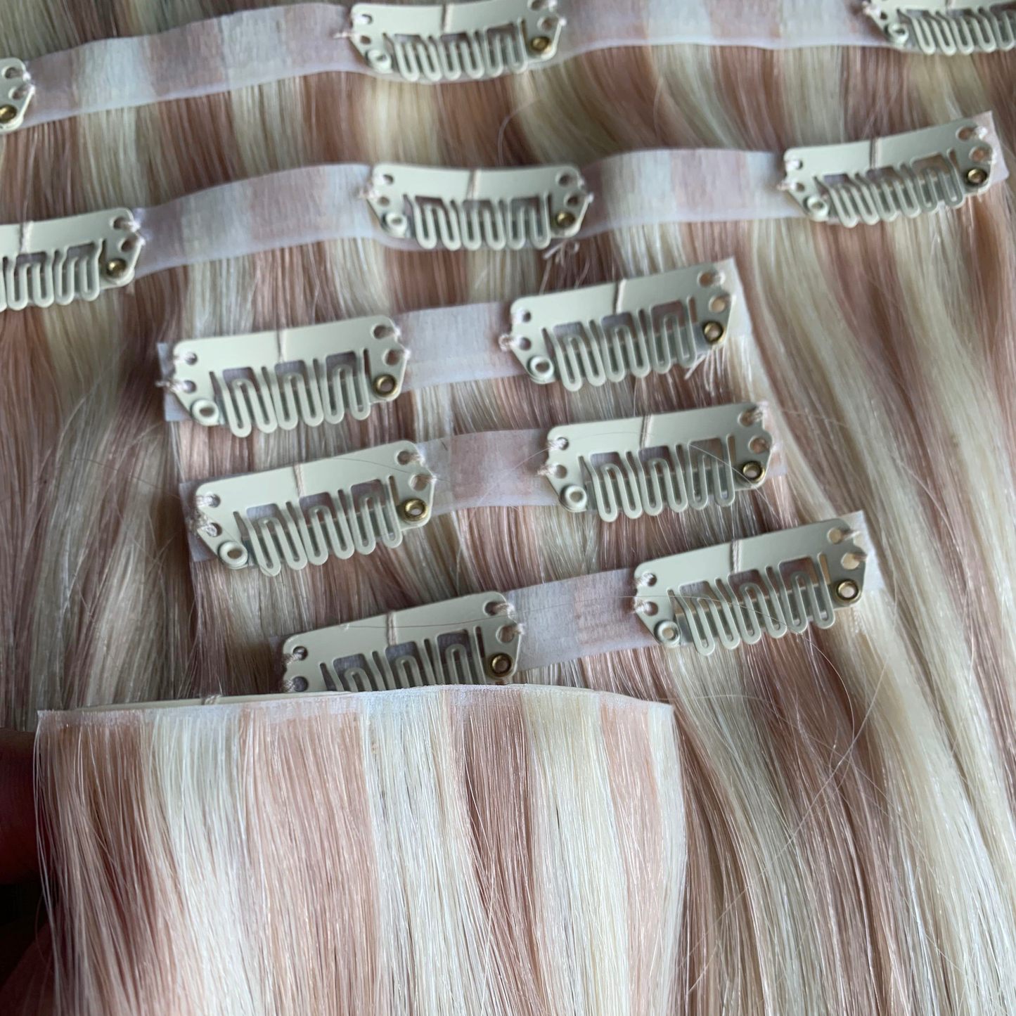 Ultra Thin Injection PU Seamless Clip In hair 100g