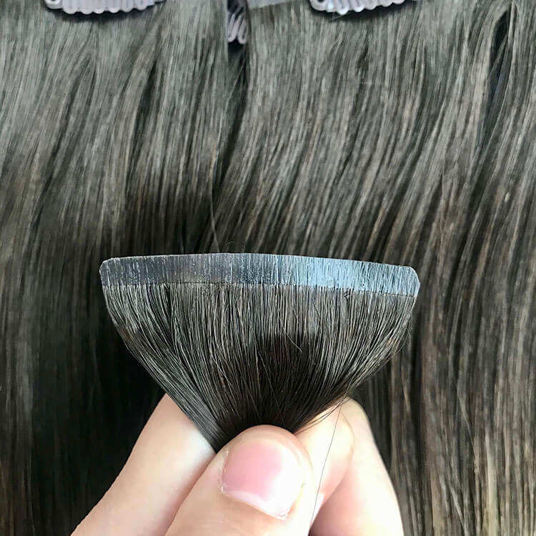 100% Remy Human Hair PU seamless Clip-in Hair Extensions