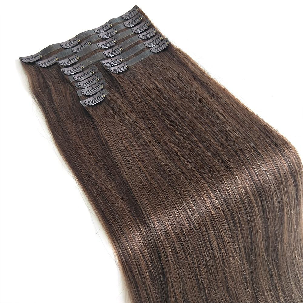 100% Remy Human Hair PU seamless Clip-in Hair Extensions
