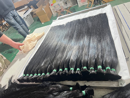 Natural Color Hair Bulk 100% Human Hair No Weft