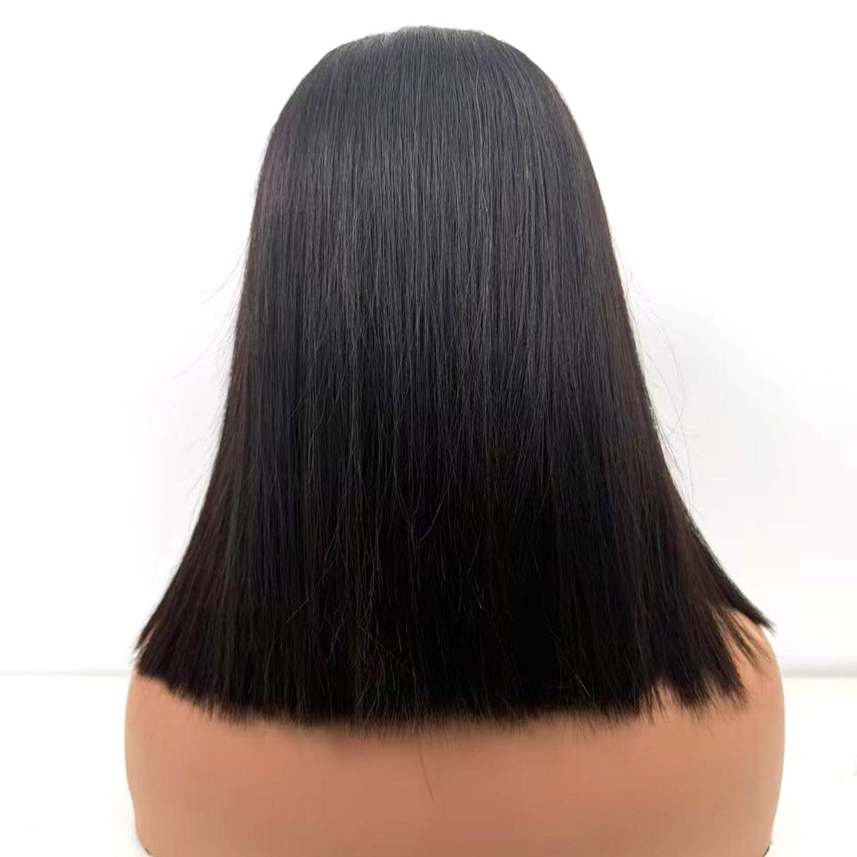 12Inches Headband Bob Wig Raw Human Hair Straight Hair