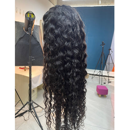 32Inch Curly Lace Closure Wig Brazilian Human Hair