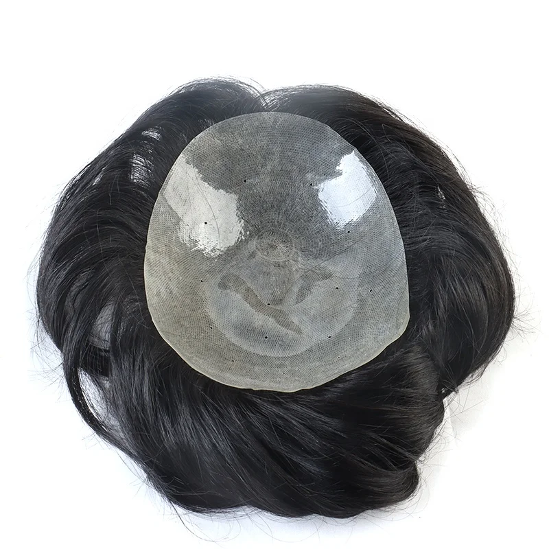 8x10 Inch 100% Human Hair Q6 Style Men's Toupee