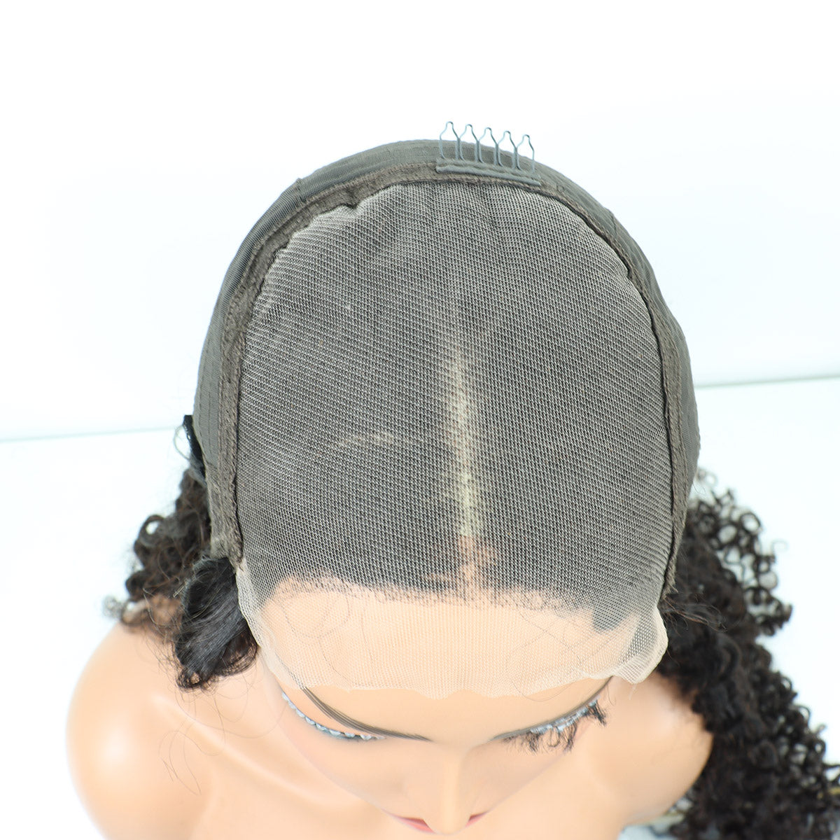 5*5 Lace Closure Wig 32Inches Curly Natural Color Human Hair Wig