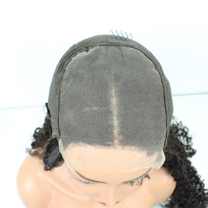 5*5 Lace Closure Wig 32Inches Curly Natural Color Human Hair Wig