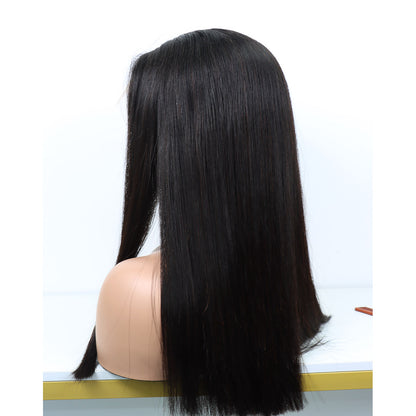 SDD 18Inches Straight Human Hair Wigs 13*4 Lace Frontal Natural Hairline
