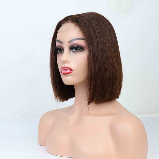 2"x6" lace pure mink 100% human virgin hair wig