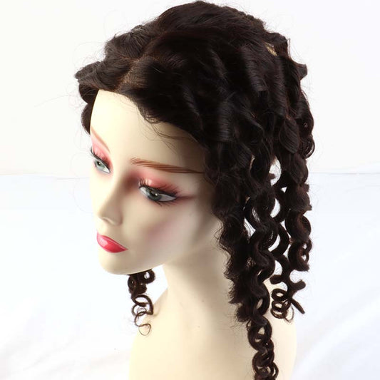 5"x5"Hair Toppers for Women Curly Hair Toppers Mono Base