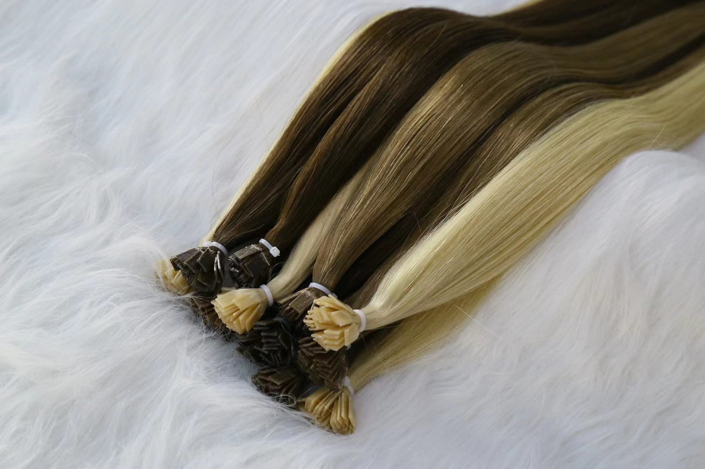 Flat Tip Hair Pre-bonded Hair Extension Brazilian Human Hair