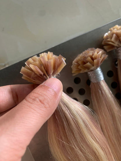 Flat Tip Hair Pre-bonded Hair Extension Brazilian Human Hair