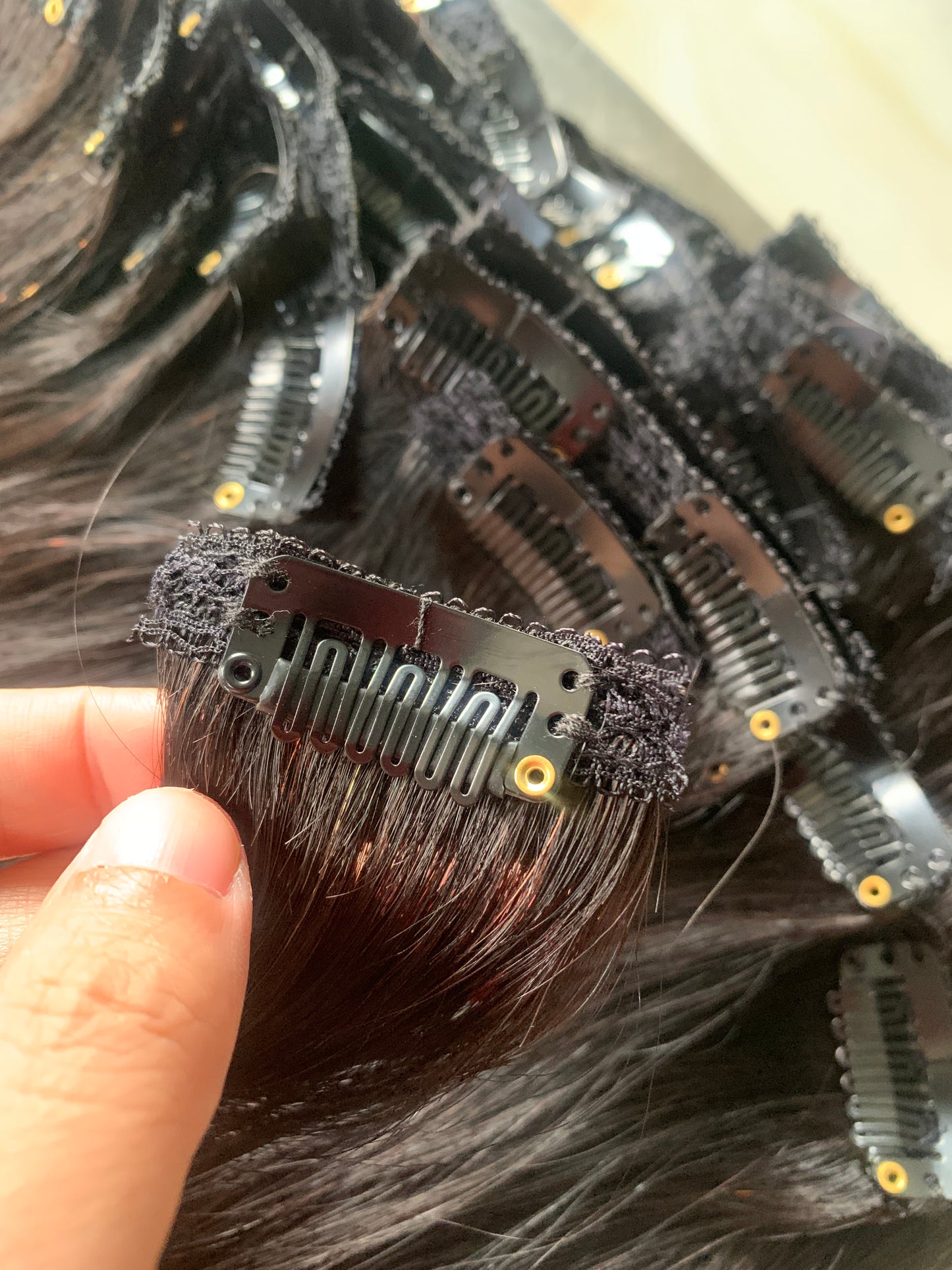 Remy Lace clip-in hair extensions