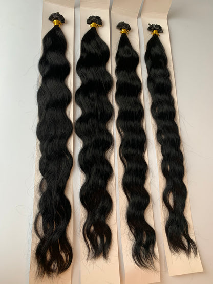 Flat Tip Hair Pre-bonded Hair Extension Brazilian Human Hair