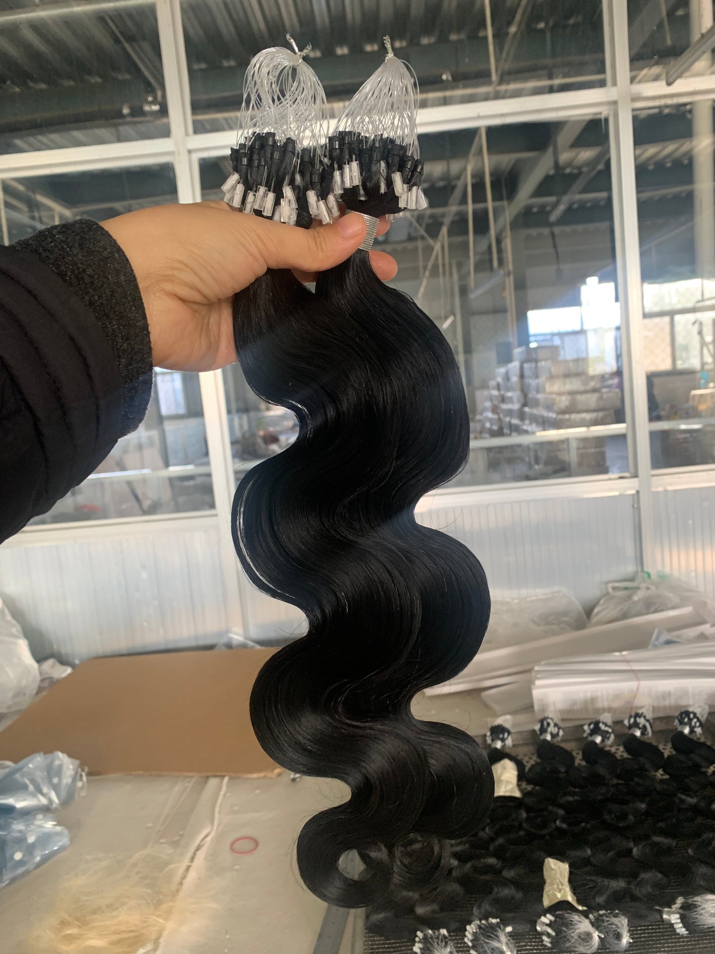 100% Remy Human Hair Micro Ring Hair Extensions 10-28 Inch 100g Per Piece